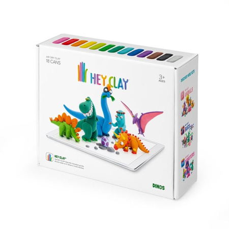 Hey Clay Masa plastyczna-Dinozaury Tm Toys