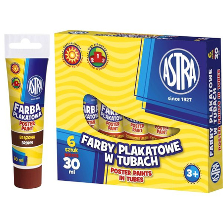 FARBY PLAKATOWE TUB 30ML BRĄZOWA