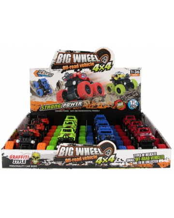 AUTO TERENOWE 9CM MIX4 MC DISP 12 144 288