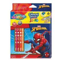 DISNEY KIDS COLORINO - KREDKI OŁÓWKOWE TRÓJKĄTNE JUMBO 12 SZTUK / 13 K