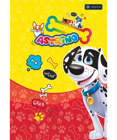 Zeszyt do nauki pisania MO A4 32k trzy linie kolor ASTRAPAP