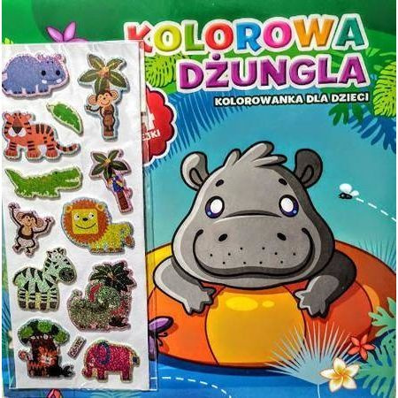 KOLOROWA DŻUNGLA kolorowanka