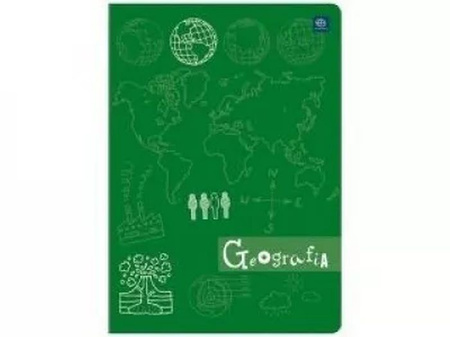 Zeszyt do geografii hybryda, 60 kartek, kratka, A5, Interdruk