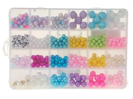 zestaw koralików do nawlekania; 20x13x2cm, Box