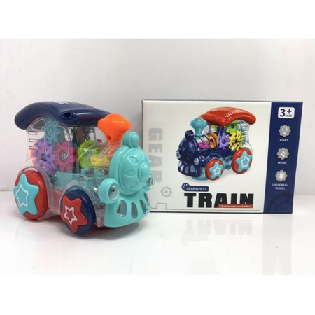 Lokomotywa B/O GEAR, 17x9x13cm, światło, dźwięk