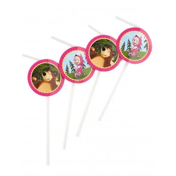 SŁOMKI MASZA  Z MEDALIONEM 6 SZTUK