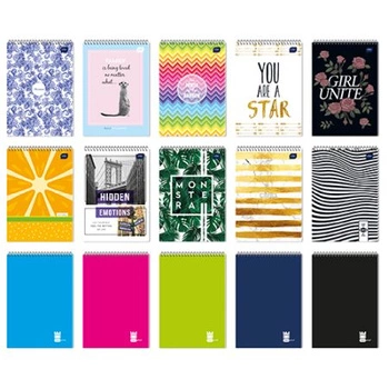 KOŁOZESZYT A6 100# SPIRALA KR BOK