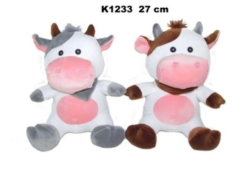 Krowa Pluszowa Siedząca z głosem 27cm 2 kolory Sun-Day