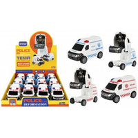 ROBOT AUTO POLIC AMBUL P B 13CM MIX2 MC 12 192