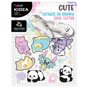 Tatuaże do obuwia świecące w ciemności cute Kidea