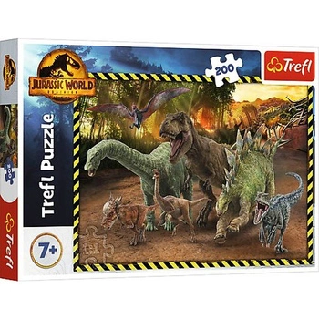 Puzzle 200 el. DINOZAURY Z PARKU JURASSIC Trefl