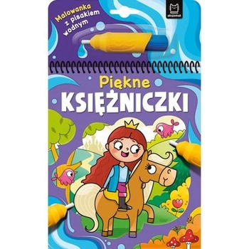 Malowanka z pisakiem wodnym. Piękne księżniczki