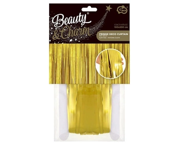 Kurtyna matowa B&C złota, 100x200 cm