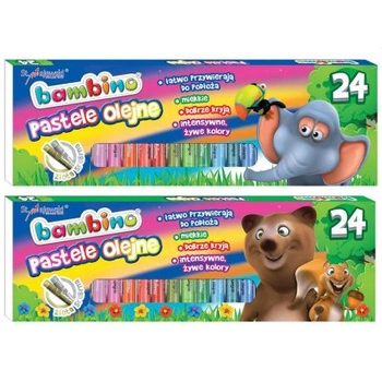Pastele olejne 24 kolory, Bambino