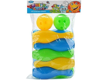 Zestaw kręgli wys 25cm; 46x27x13,5cm, PVC