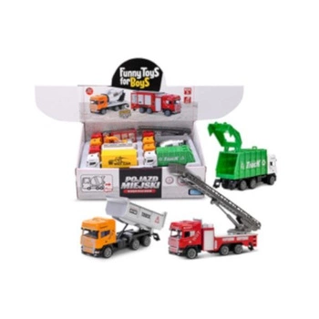 POJAZD MIEJSKI TOYS FOR BOYS 16 SZT/DISP