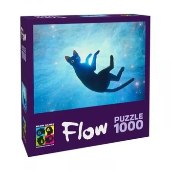 GRA PUZZLE 1000 el. FLOW CZARNY KOT