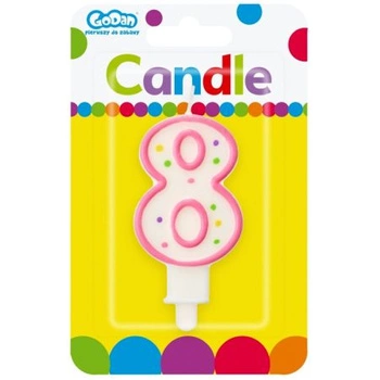 ŚWIECZKA KROPECZKA 8 MIX KOLORÓW