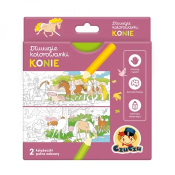 CzuCzu Dłuuugie kolorowanki Konie