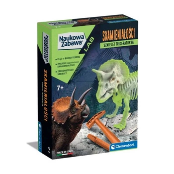 SKAMIENIAŁOŚCI - TRICERATOPS FLUO