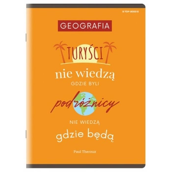 Zeszyt do geografii 60 kartek kratka  A5 Top 2000