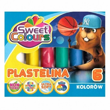 Plastelina 6 kolorów Sweet Colours