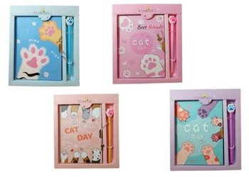 pamiętnik z długopisem 32K-ŁAPKI /900084