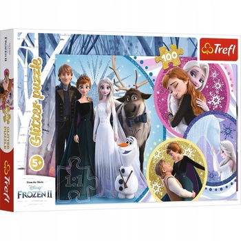 Puzzle 100 el. Glitter Frozen II Trefl