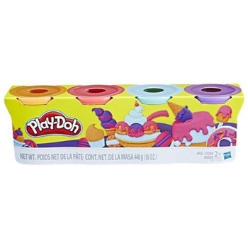 Play-Doh Ciastolina Tuby 4Pack Słodkie kolory