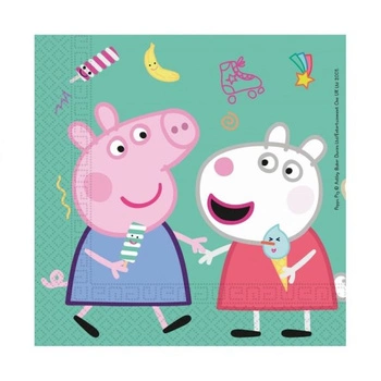 Serwetki papierowe Peppa Pig, rozm. 33x33 cm, 20 sztuk