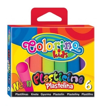 PLASTELINA 6 KOLORÓW NEON@