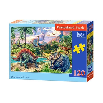 Castorland Puzzle 120 el. B-13234-1 Dinosaur Volcanos