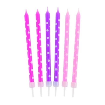 Świeczki Urodzinowe GROCHY RÓŻOWE Godan