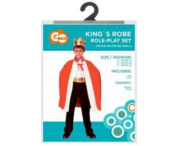 Strój Peleryna Króla Zestaw 110/120cm Godan