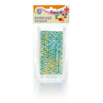 TAŚMA DEKORACYJNA TĘCZOWA