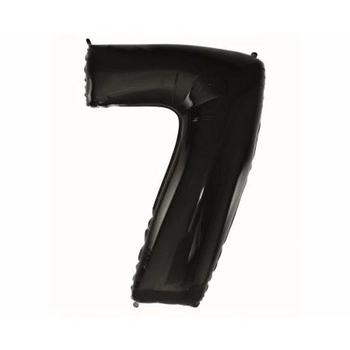 Balon foliowy Cyfra czarna '7'- Wielkość 92 cm