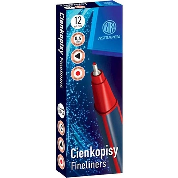 Cienkopis trójkątny 0,4 mm ASTRAPEN czerwony