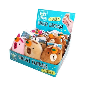 Brelok KAPIBARA SQUISHY - mix wzorów,