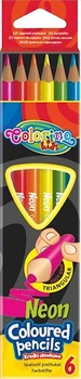 KREDKI 6KOLORÓW TRÓJKĄTNE NEON