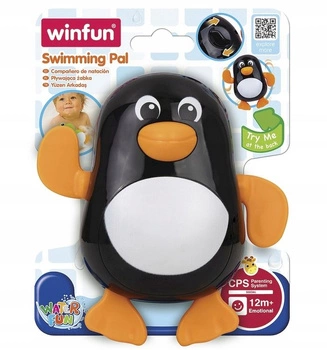 NAKRĘCANY PINGWIN DO KĄPIELI