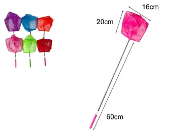 SIATKA na motyle (rączka 60cm, siatka 20x16cm)