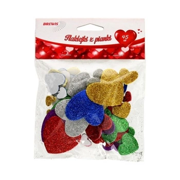 NAKLEJKA PIANKA SERCA 45SZTUK