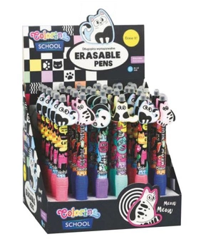 COLORINO - DŁUGOPIS WYMAZYWALNY AUTOMATYCZNY KITTENS