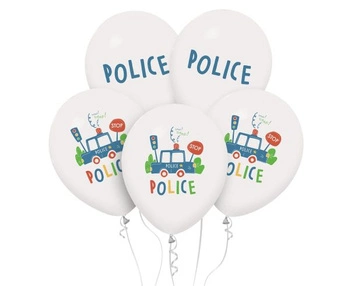 Balony Police, 12'/ 5 szt. Godan
