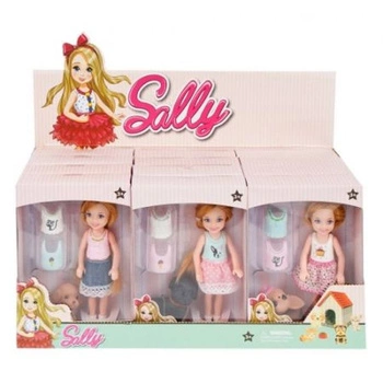 -MC LALKA+AKC 14CM SALLY 7723A  DISP 12/144/288@
