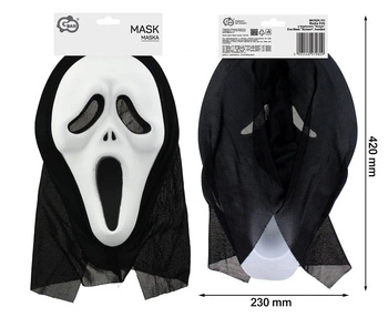 Maska EVA z kapturem KRZYK