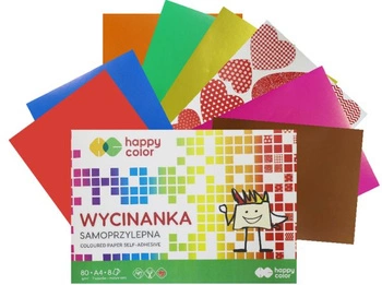 Blok Wycinanka samoprzylepna A5, 8 ark, Happy Color