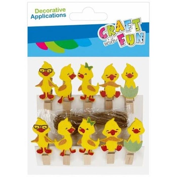 OZDOBA DREWNIANA SPINACZ KURCZACZEK 10SZT CF 