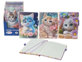 notes w kratkę 19x13x1,5cm, displ. 12szt, 19x13x26cm