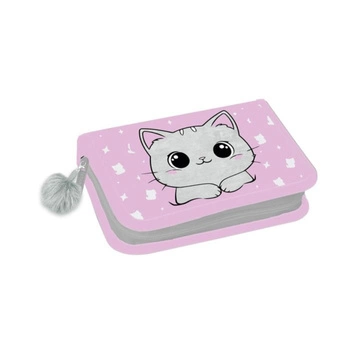 Starpak, Piórnik 1 zamek 2 klapki, z wyposażeniem Kitty